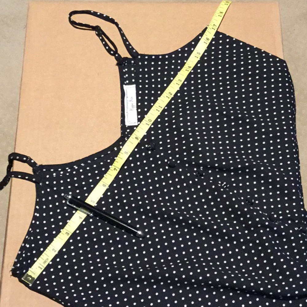 NWT $34 HIPPIE ROSE POLKA DOT SMALL TOP - Picture 4 of 5